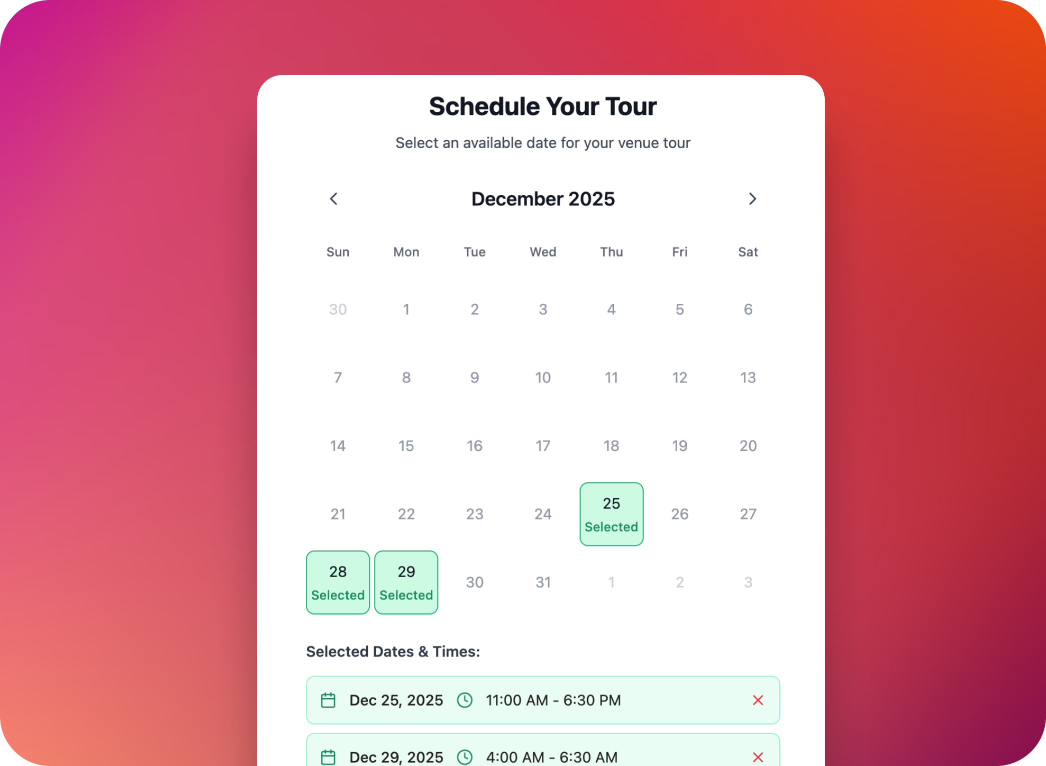 Request Mode approval interface