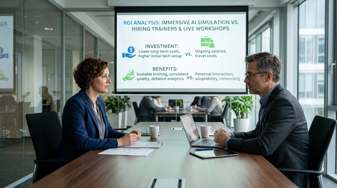 is immersive ai simulation worth the investment compared with hiring more trainers or runn