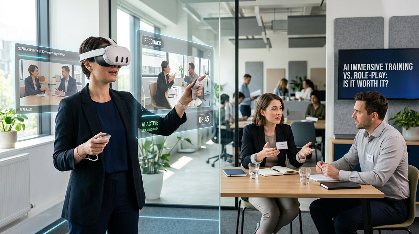 is ai-driven immersive training worth the budget compared with instructor-led role-play fo