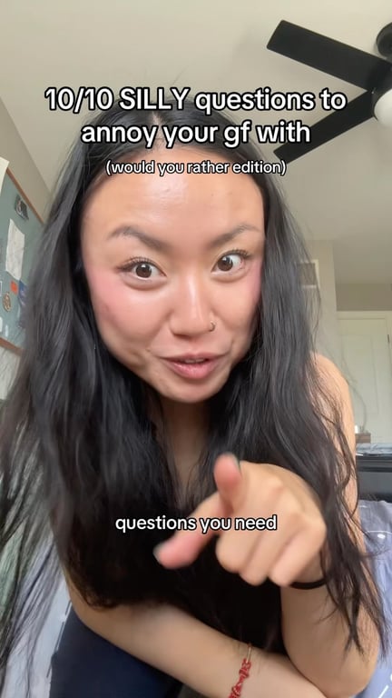 Instagram post by @wendylikestostudy: 10 out of 10 WOULD YOU RATHER questions to annoy your girlfriend with because it’s fun 🤩�