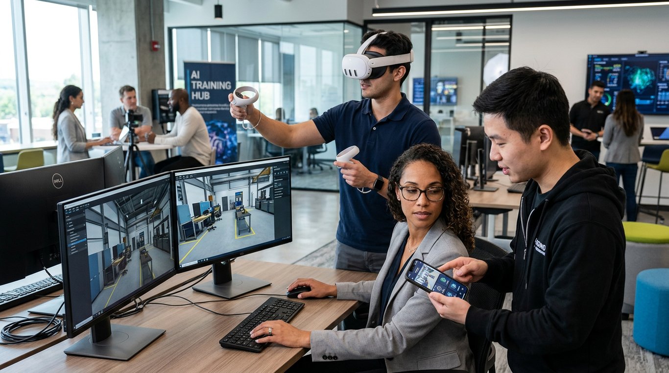 what deployment options are available for ai immersive training across desktop mobile and 