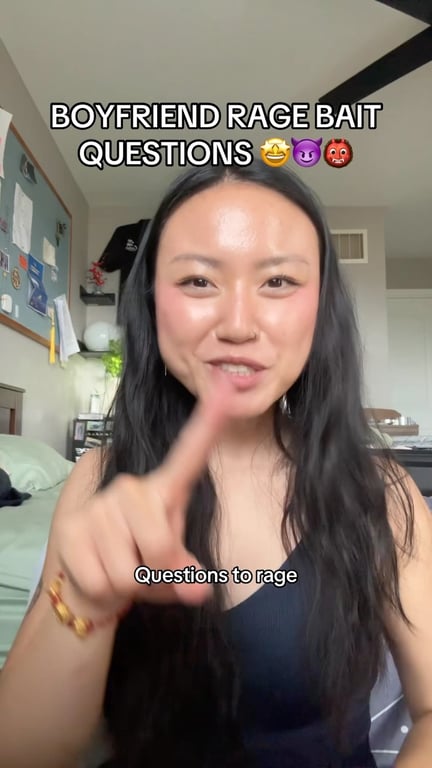 Instagram post by @wendylikestostudy: QUESTIONS to rage bait YOUR boyfriend 👹🫶🥰🤭 

#boyfriend #ragebait #couplequestions #fu