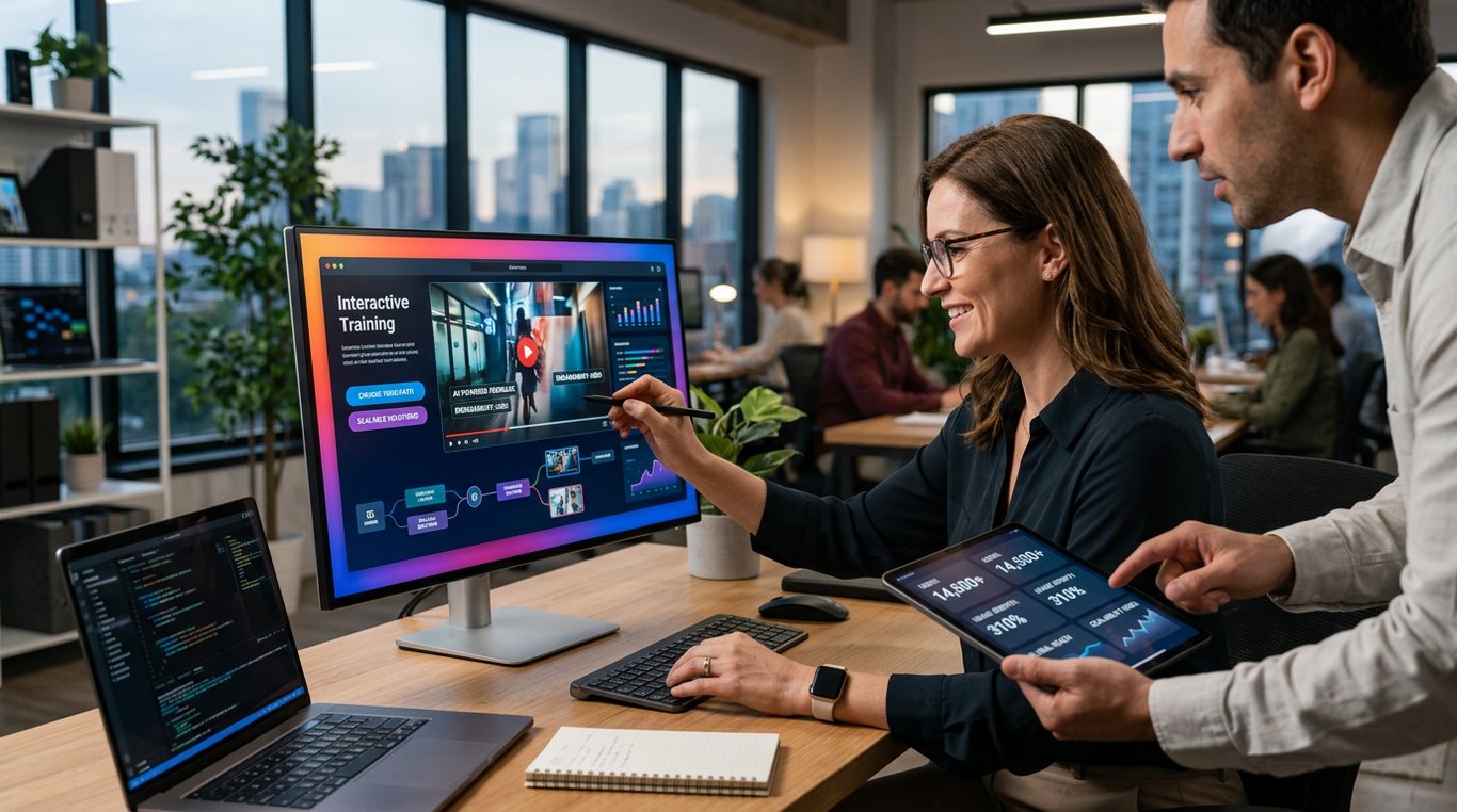 is customer service training with immersive ai and interactive video more scalable than se