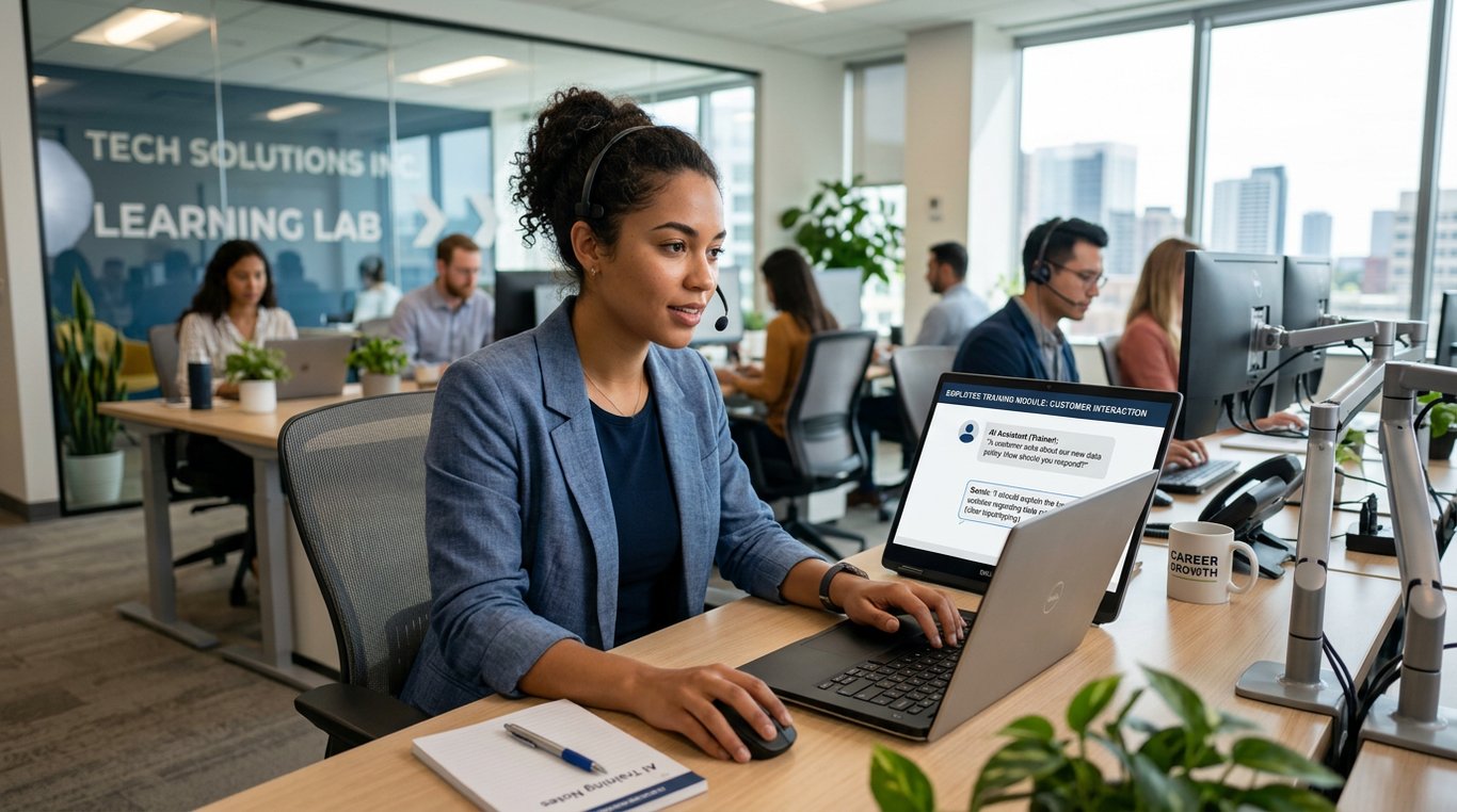 conversational ai for employee training - Hero image for article titled 