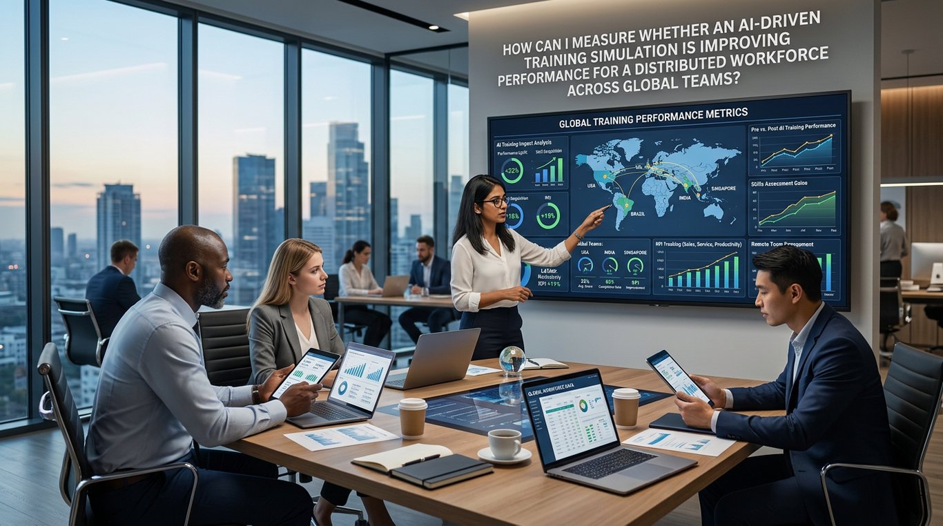 how can i measure whether an ai-driven training simulation is improving performance for a 