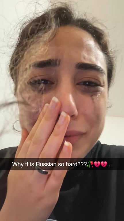 TikTok post by @learnwithshrimpik: almost, right? .....right??(T▽T)
#russian #learning #languages #pronunciation #help 