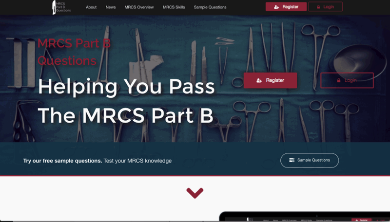 MRCS Part B Questions screenshot