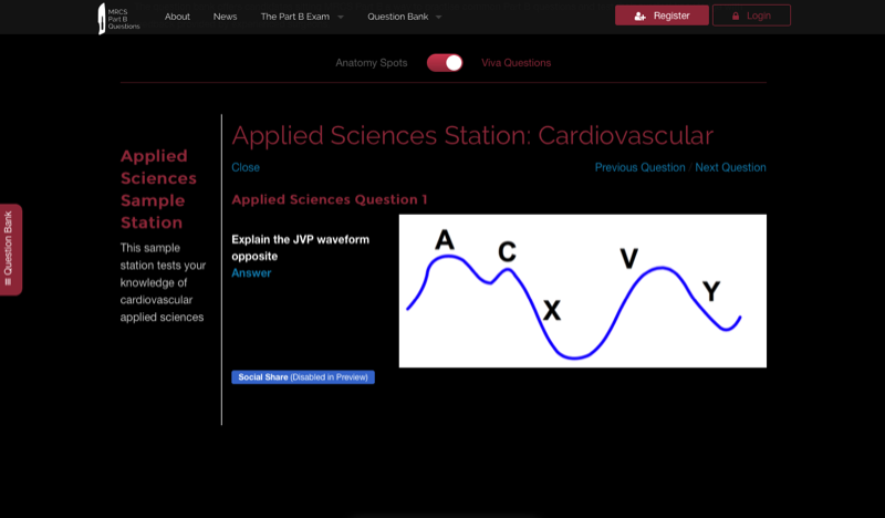 MRCS Part B Questions screenshot
