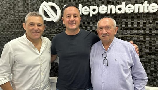 Everton Corbellini, Ricardo Brunetto e Imério Corbellini (Foto: Fernanda Kochhann)
