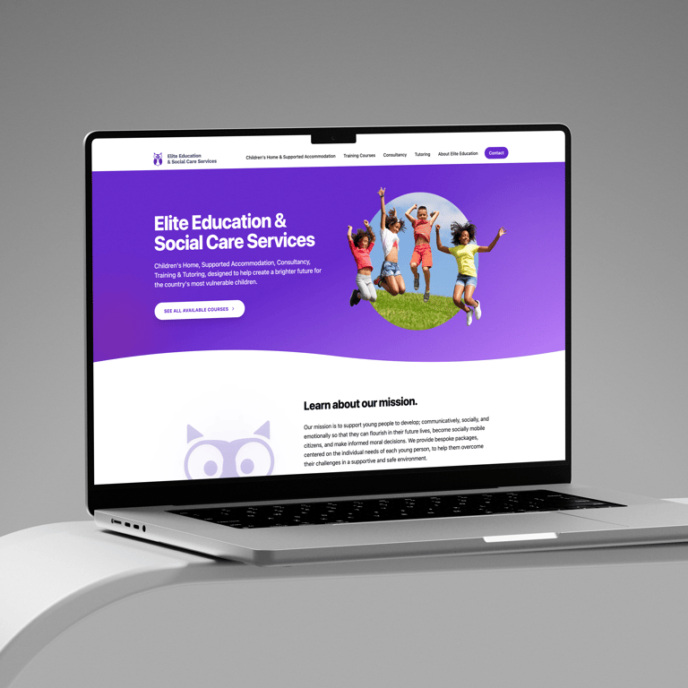 Websites project for Elite Education and Social Care Services by Rob Farrelly