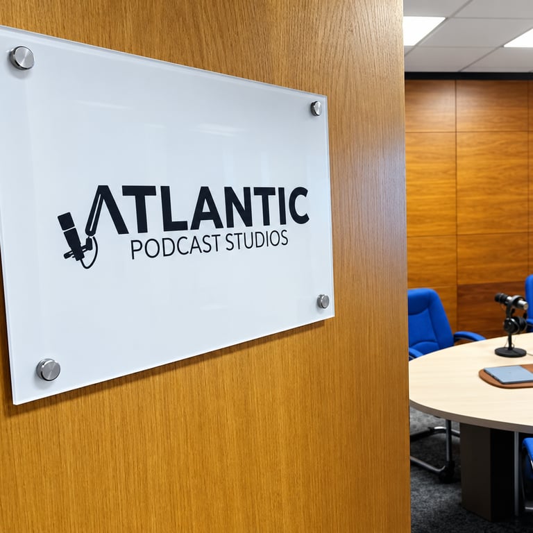 Branding project for Atlantic Podcast Studios by Rob Farrelly