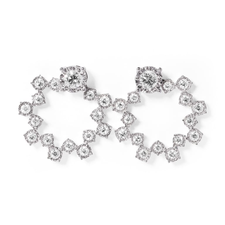 ILY Circle Star Stud Earrings