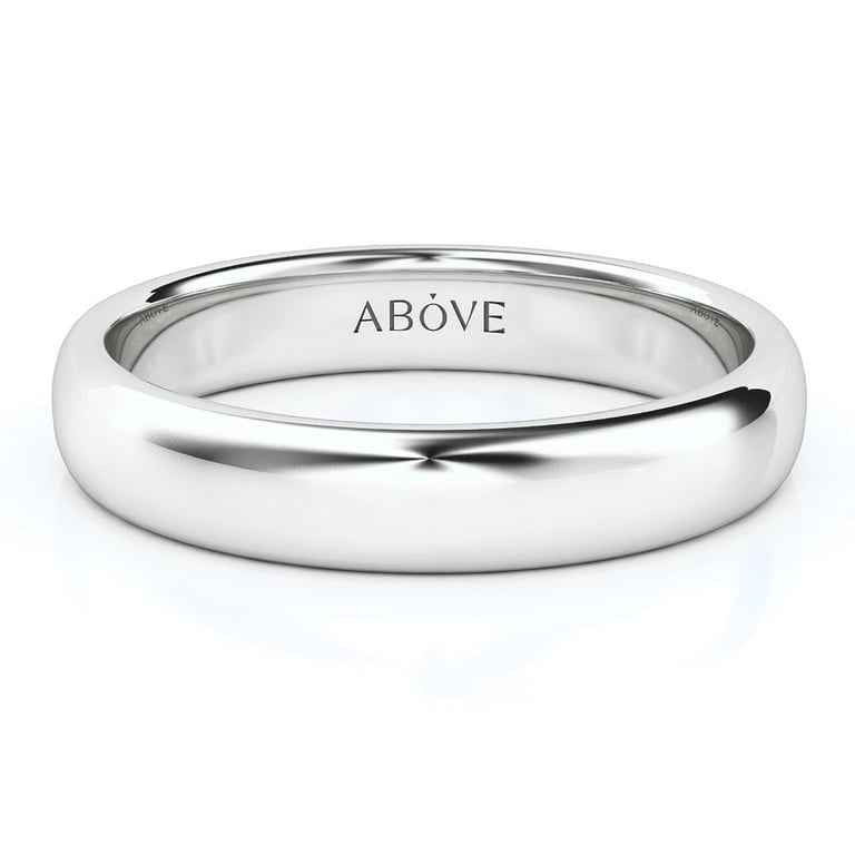 Round Gloss 4mm Comfort Fit Wedding Ring
