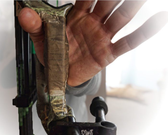 This is how your bow grip should fit in your hand