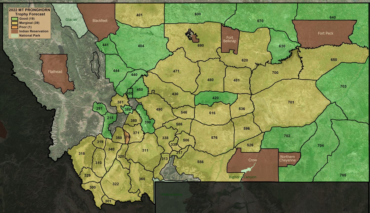 2022 MT Pronghorn TrophyForecast