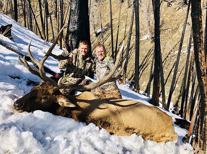 091222_Tony Chase Golden-ELK-WY-GD-PL_Chase and Tony with Tony_s elk