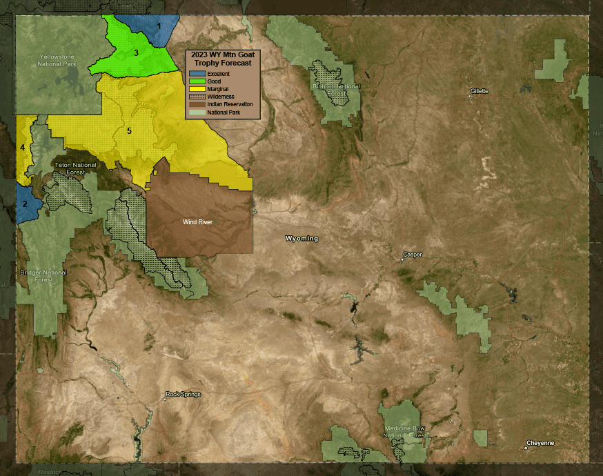 2023 WY Mtn Goat Trophy Forecast