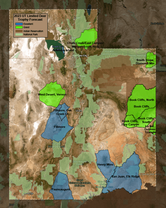 Utah Ltd Deer Trophy Forecast