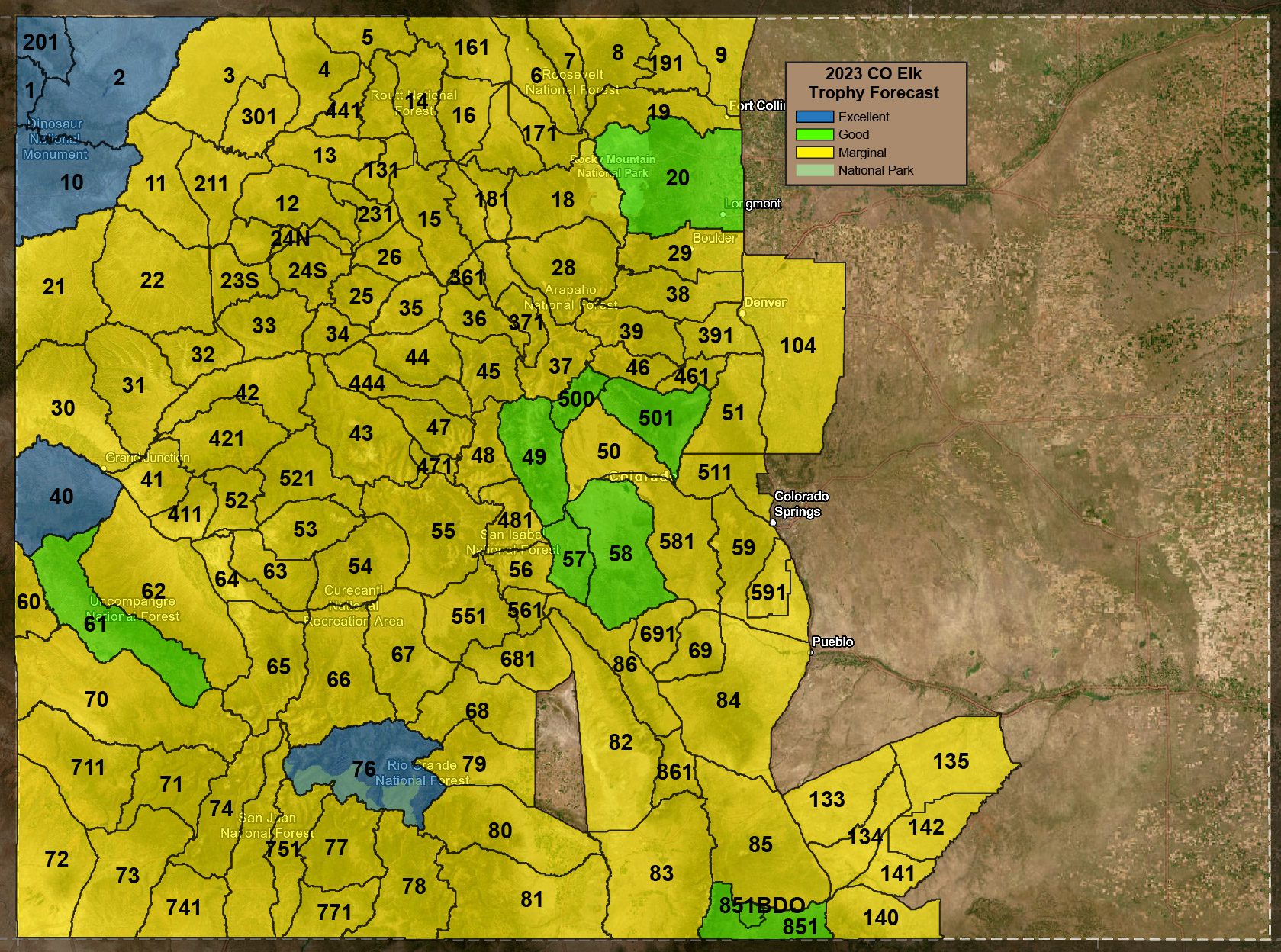2023 CO Elk Trophy Forecast