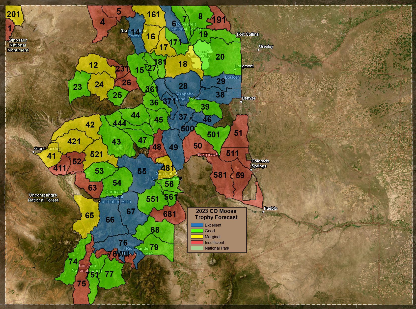 2023 CO Moose Trophy Forecast
