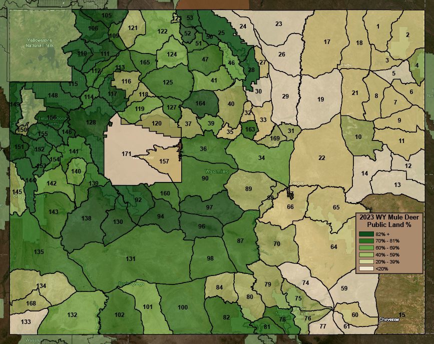 WY Mule Deer Public Land %