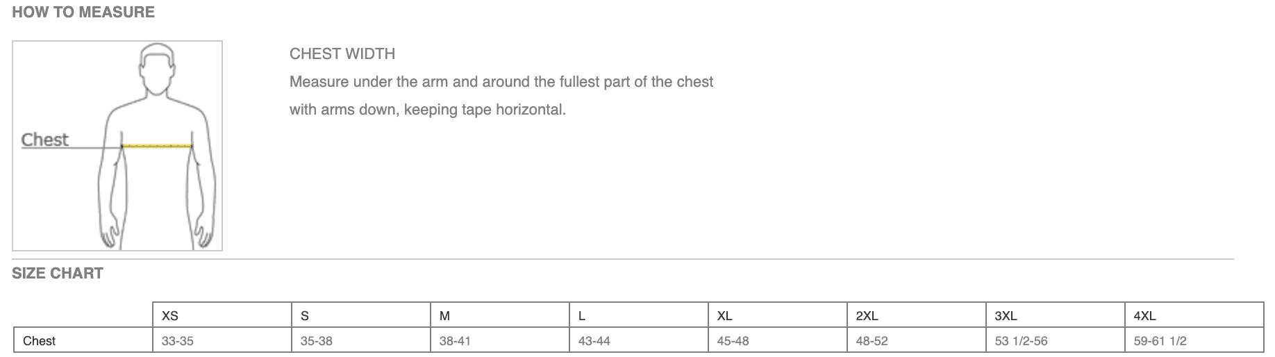 SizeChart