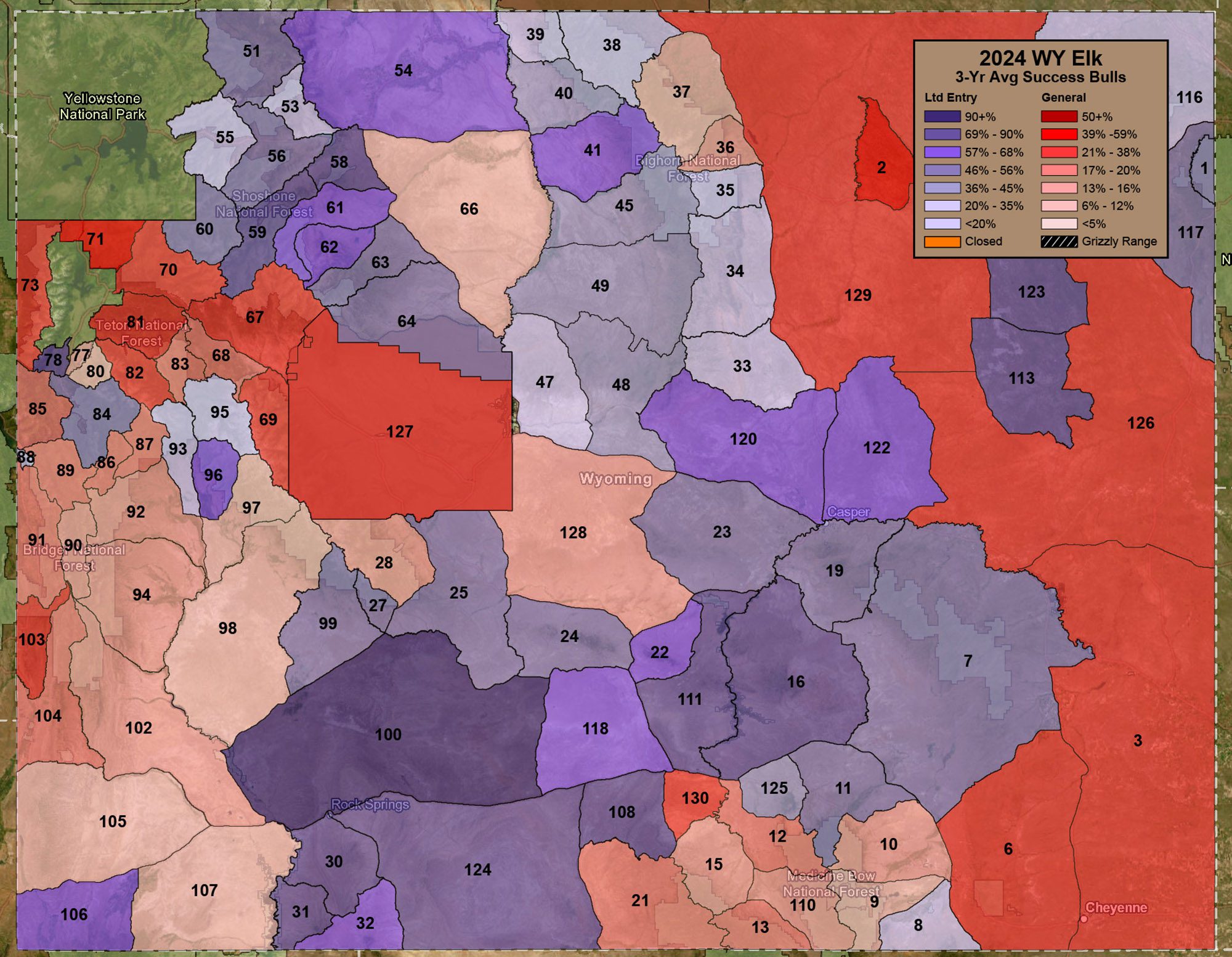 2024 WY Elk 3-Yr Avg Success