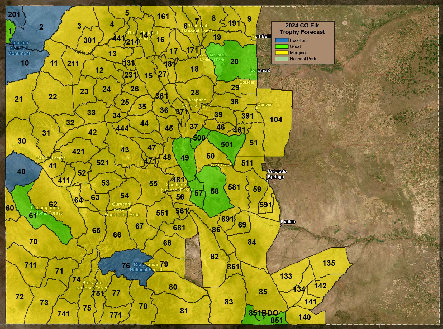 2024 CO Elk Trophy Forecast