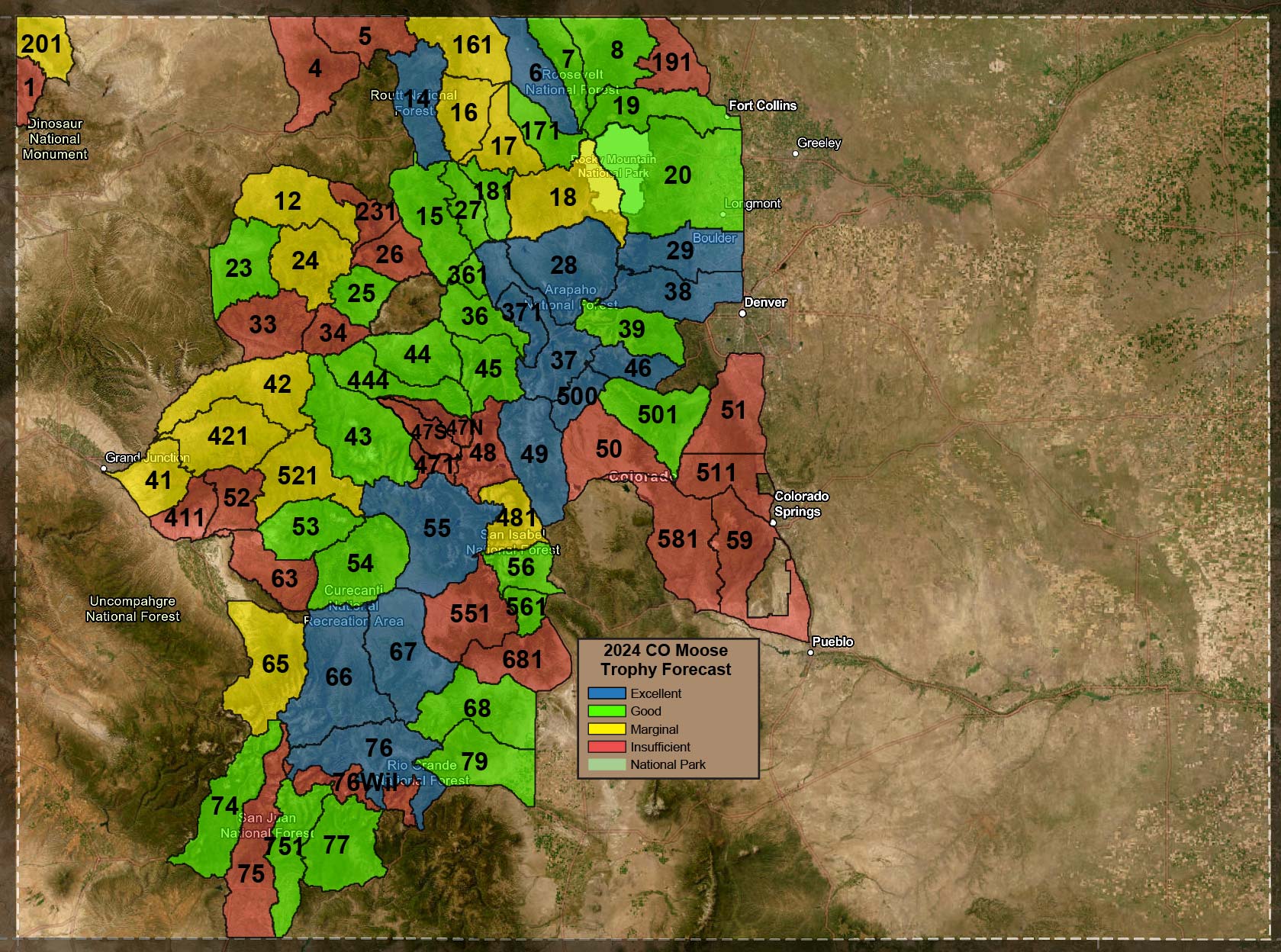 2024 CO Moose Trophy Forecast