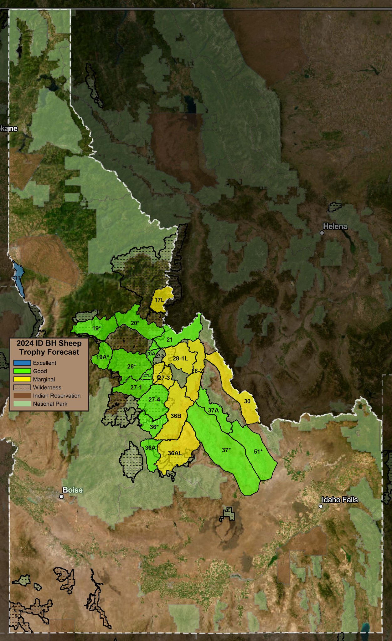 2024 ID BH Sheep Trophy Forecast