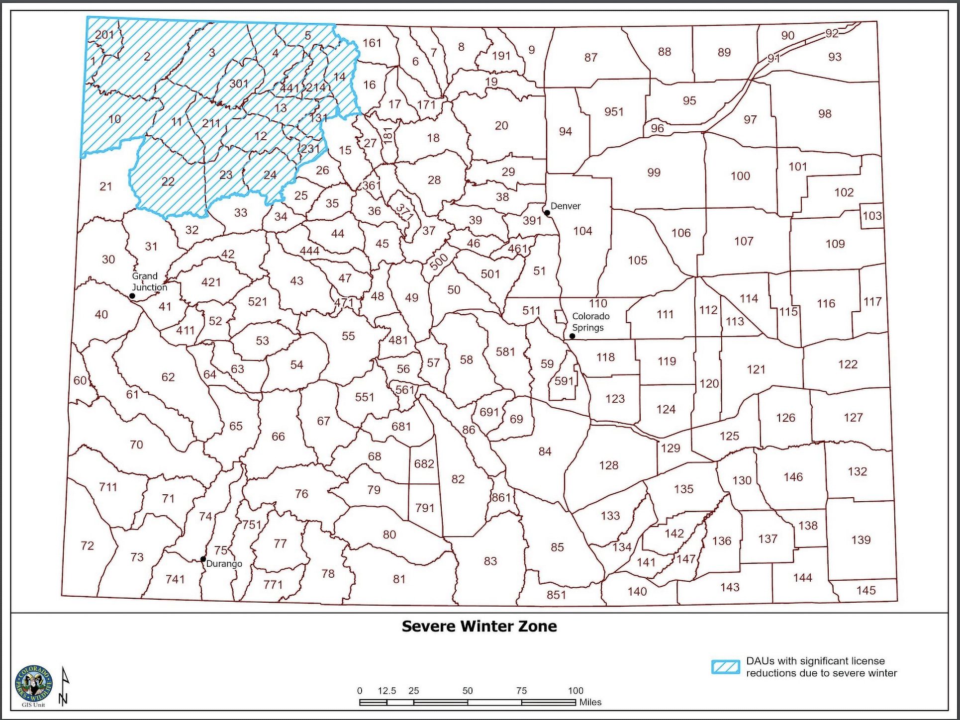 Map from cpw.state.co.us
