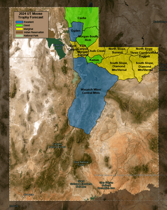 2024 Utah Moose Trophy Forecast