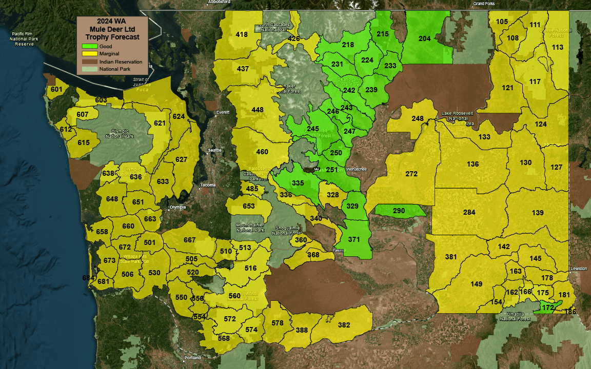 2024 WA Deer Ltd Entry Map