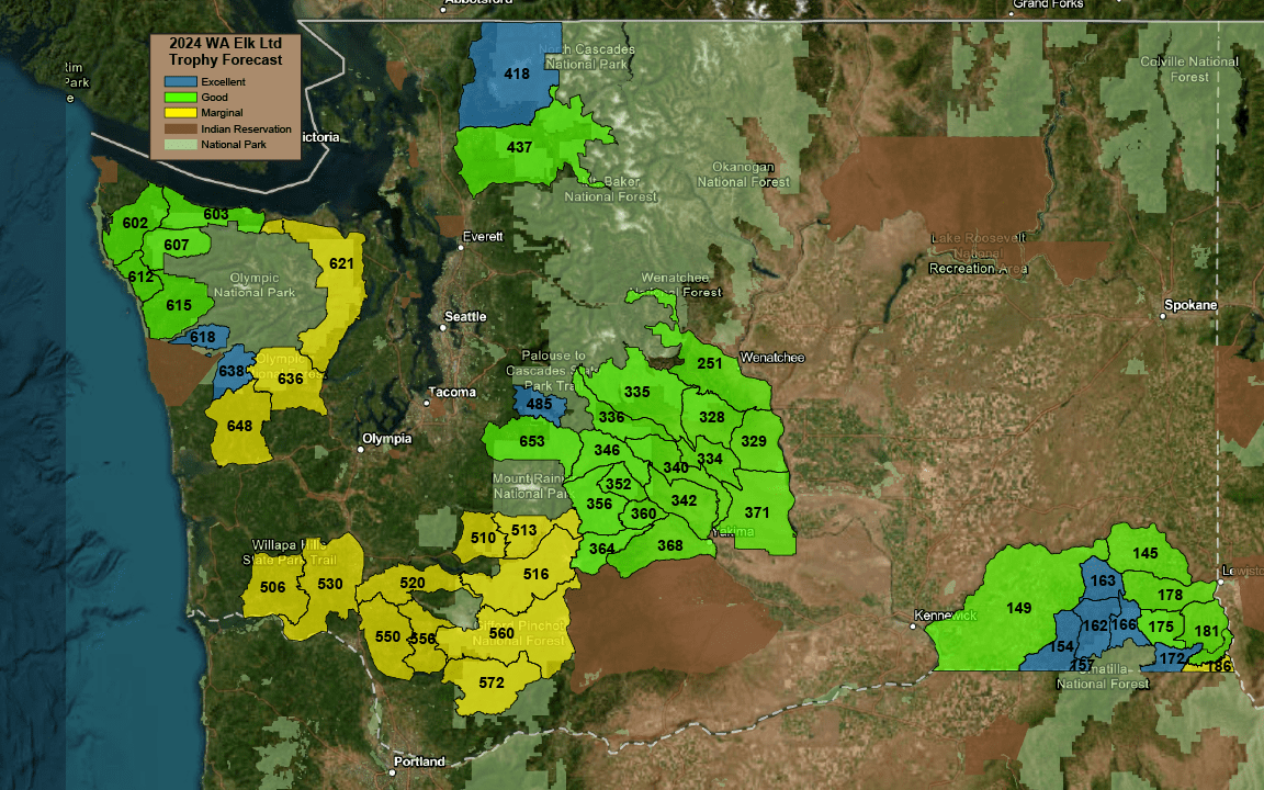 2024 WA Elk Ltd Entry Map