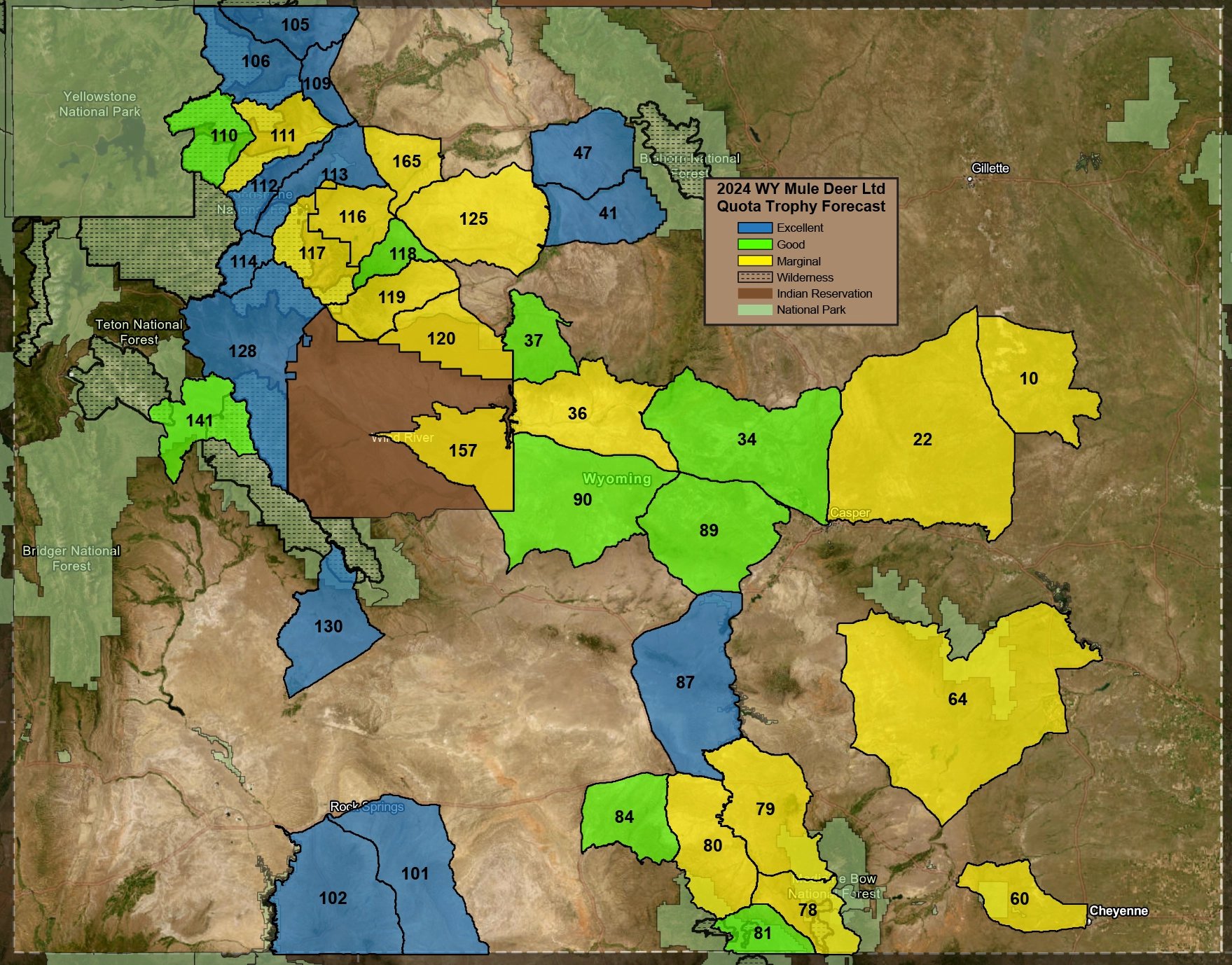 WY Deer Trophy Forecast-LtdQuota