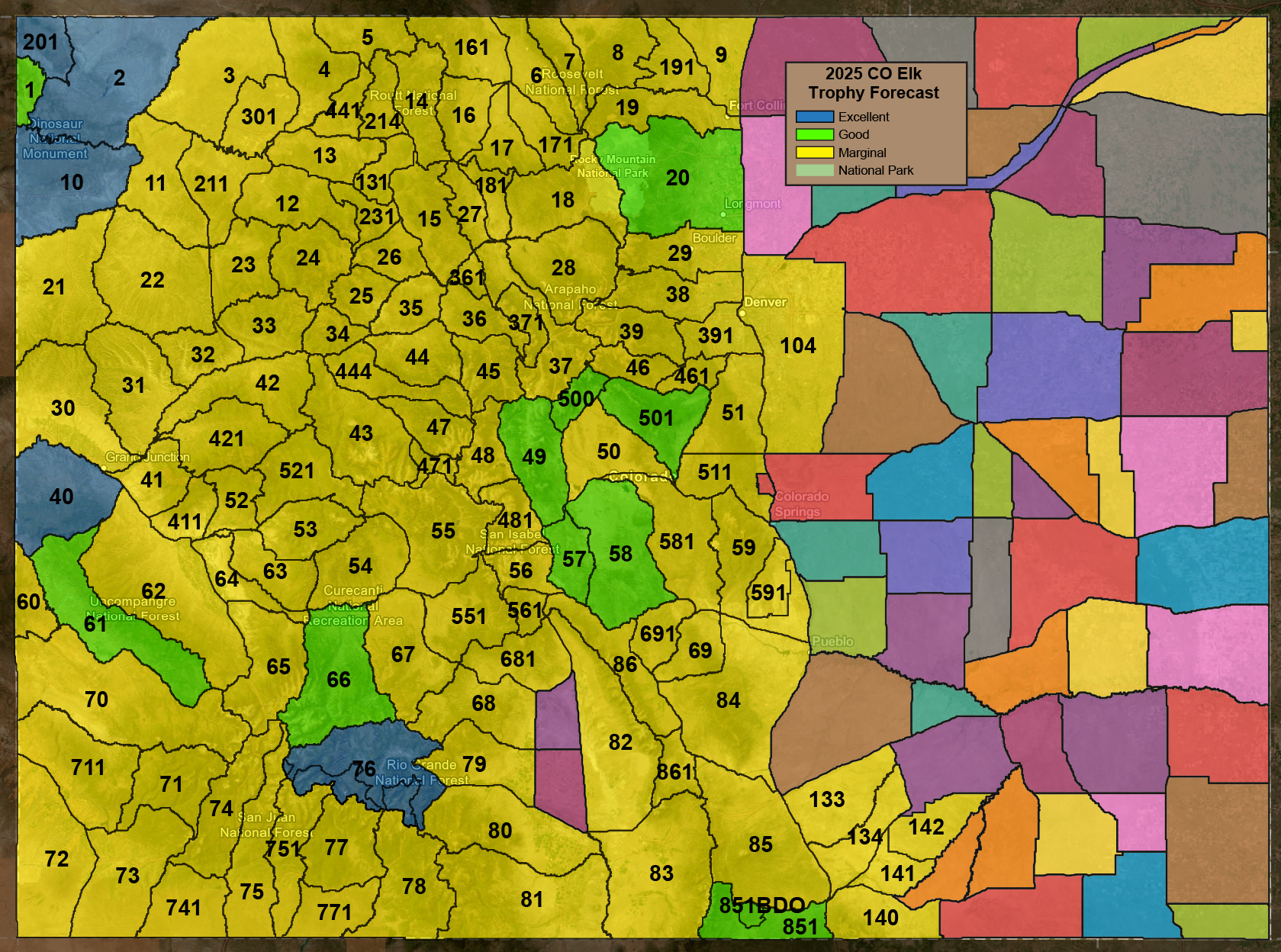 2025 CO Elk Trophy Forecast