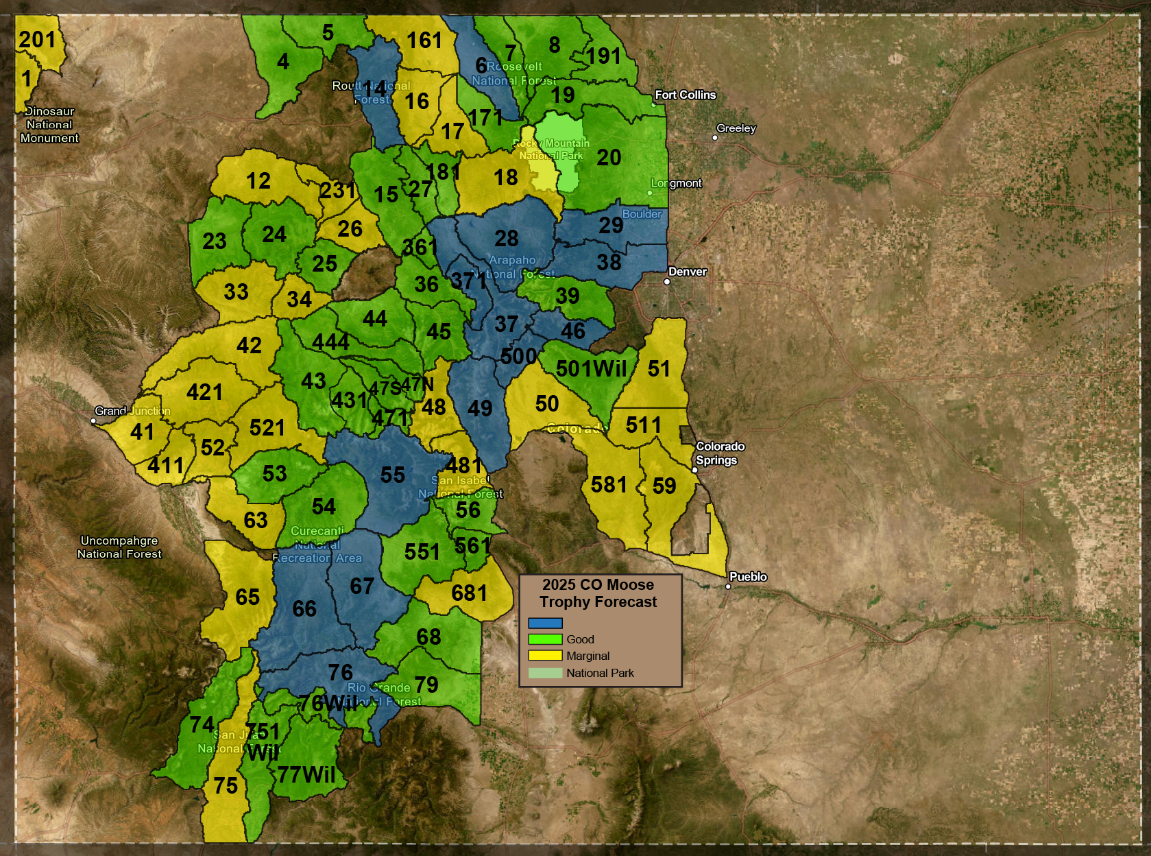2025 CO Moose Trophy Forecast