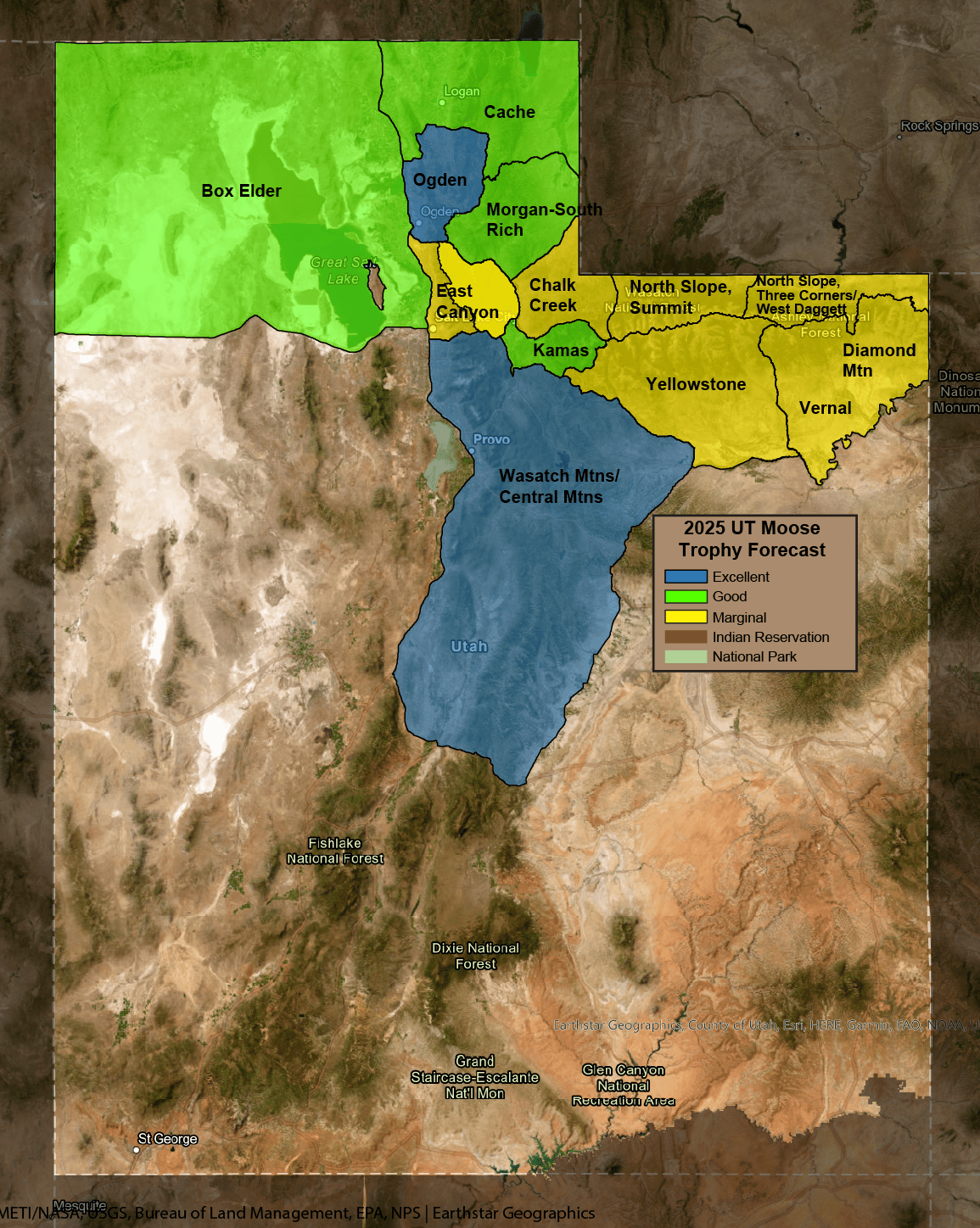 2025 Utah Moose Trophy Forecast