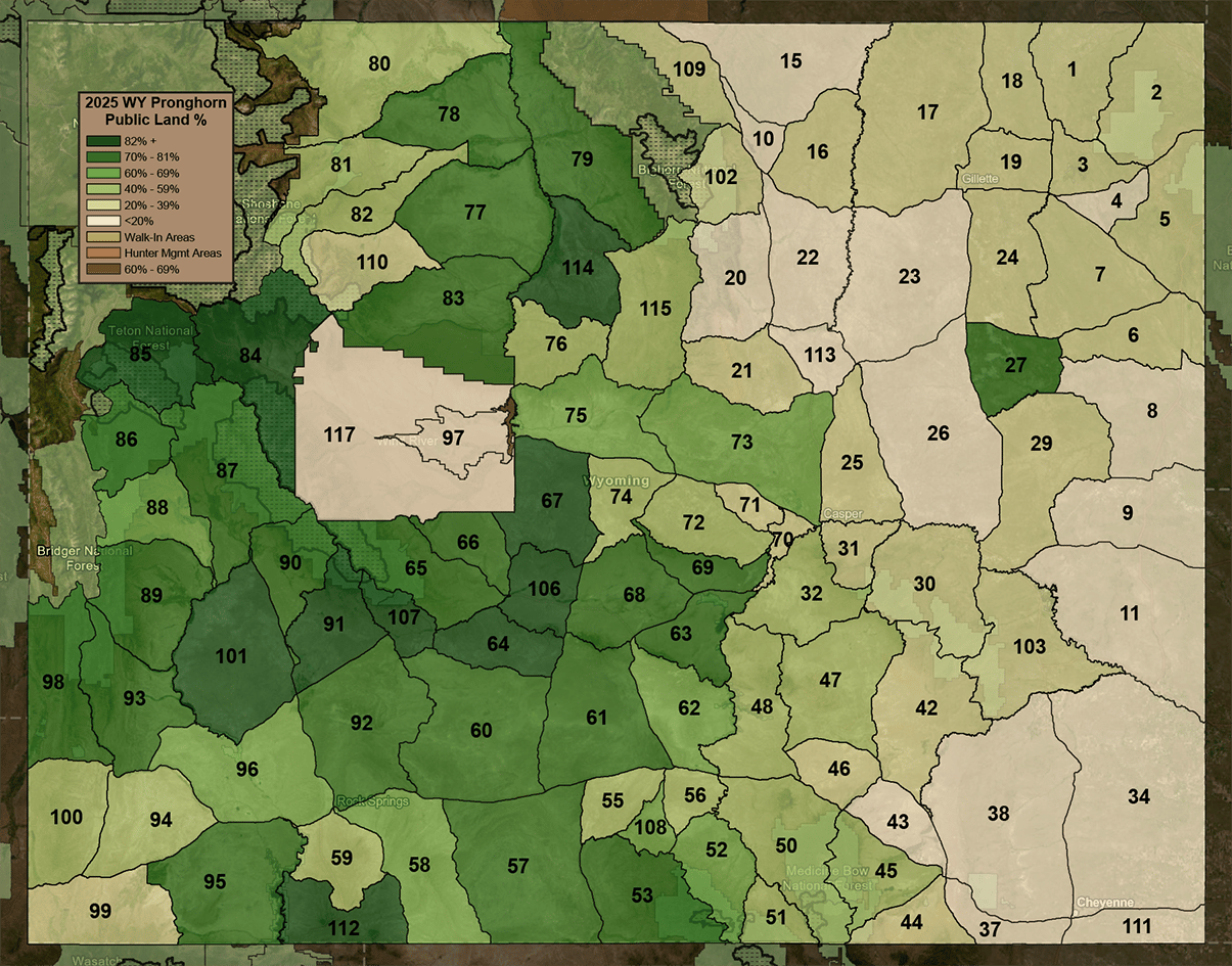 WY Pronghorn Public Land %