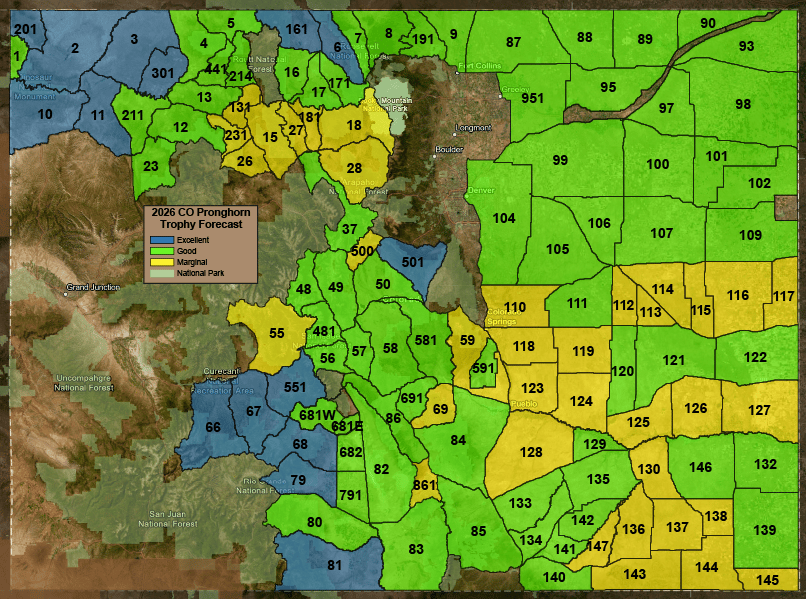 2026 CO Pronghorn Trophy Forecast