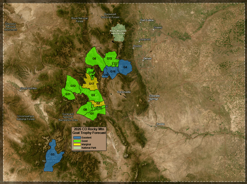 2026 CO Rocky Mtn Goat Trophy Forecast