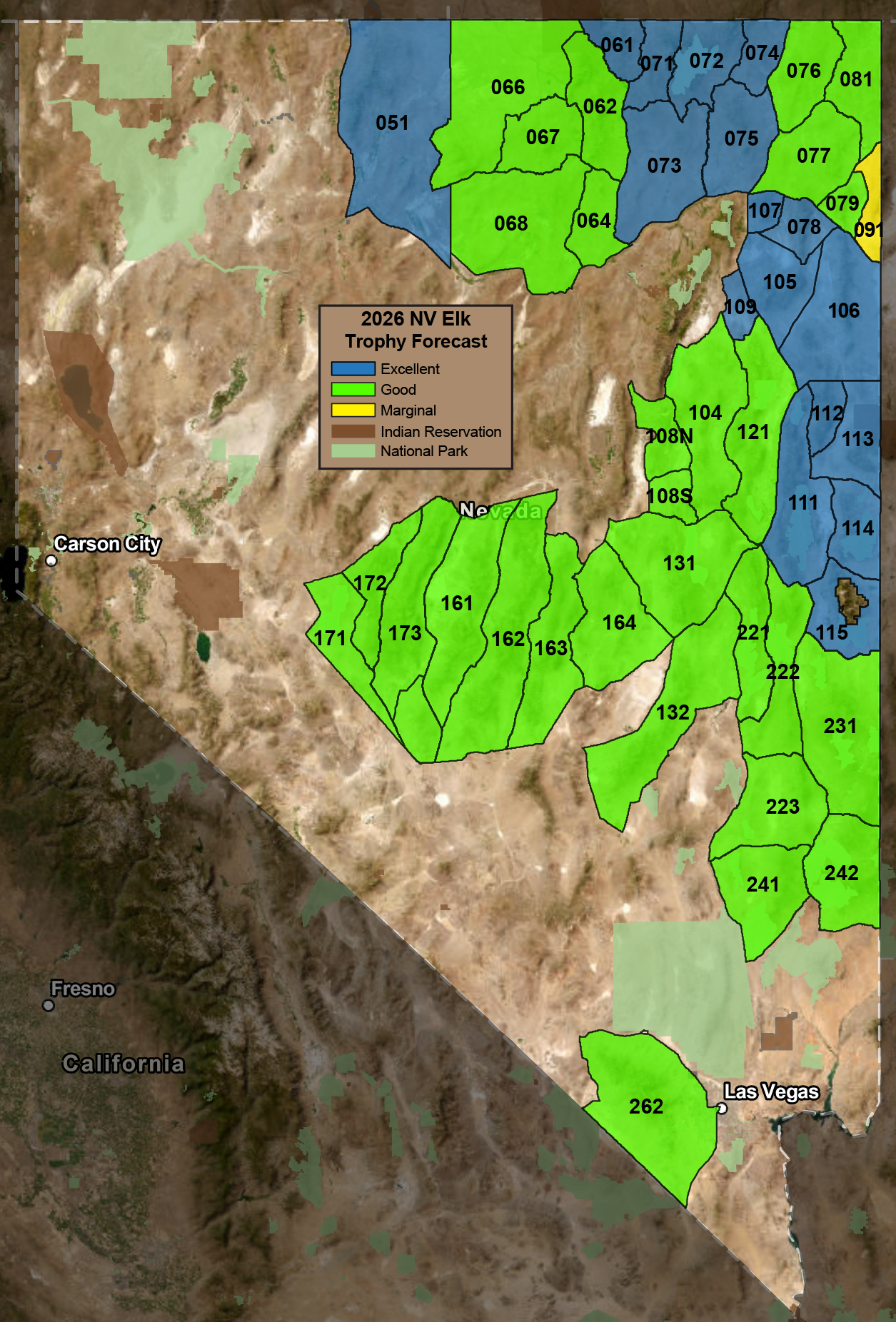 2026 NV Elk Trophy Forecast