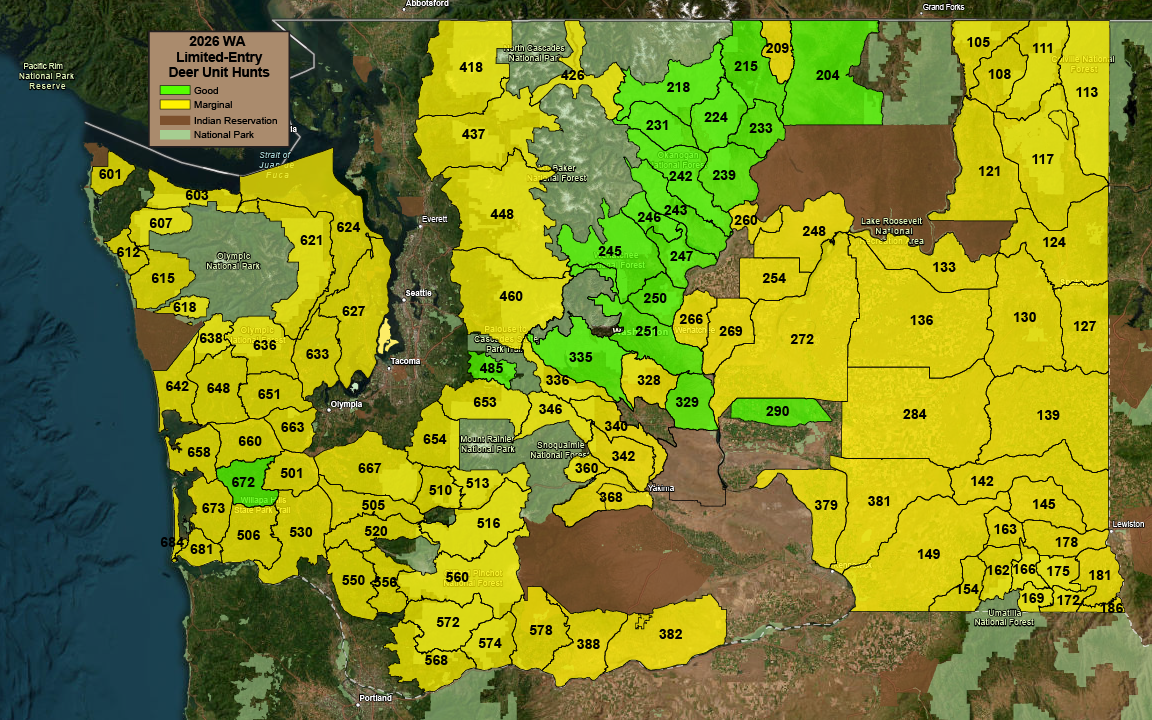 2026 WA Deer Ltd Entry Map