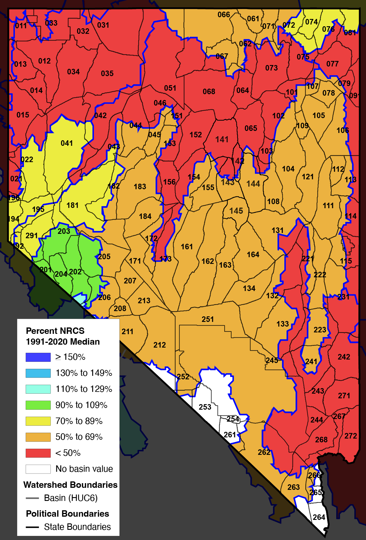 Nevada Map to use with NWCC