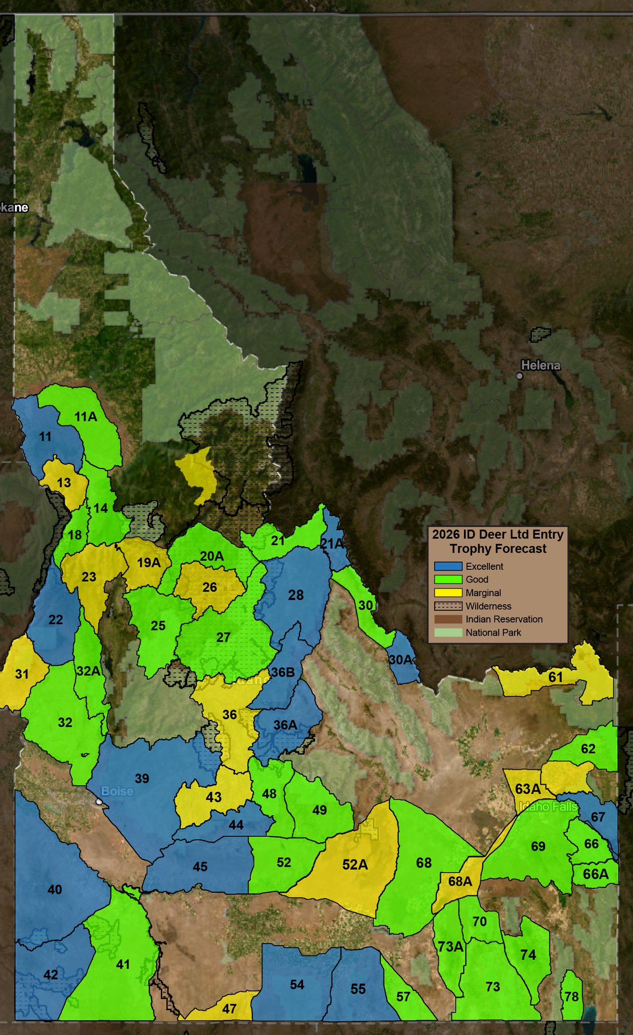 2026 ID Deer Trophy Forecast
