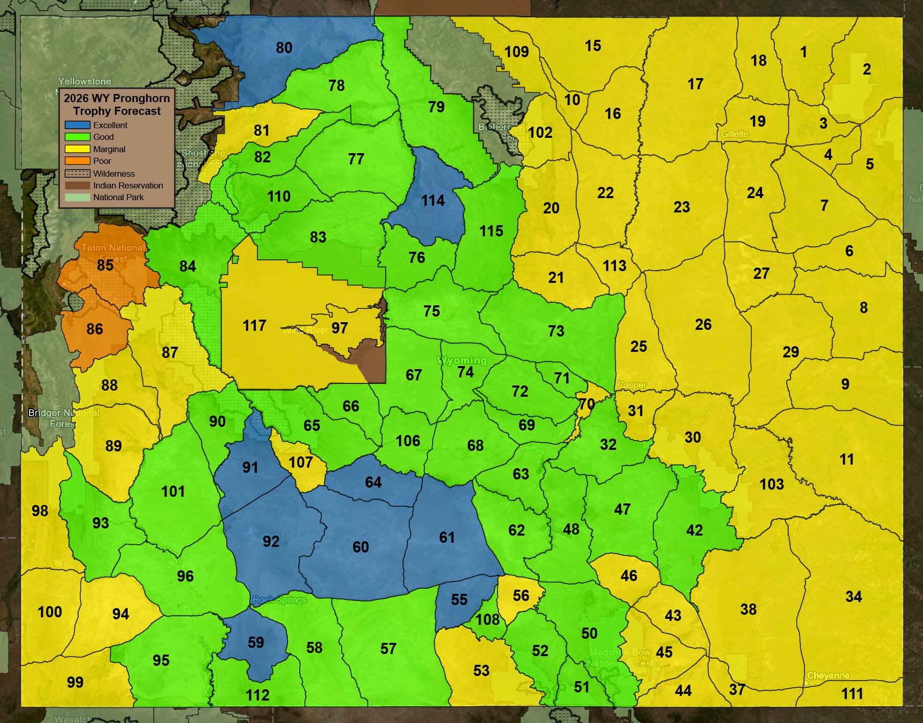 2026_WY Pronghorn Trophy Forecast