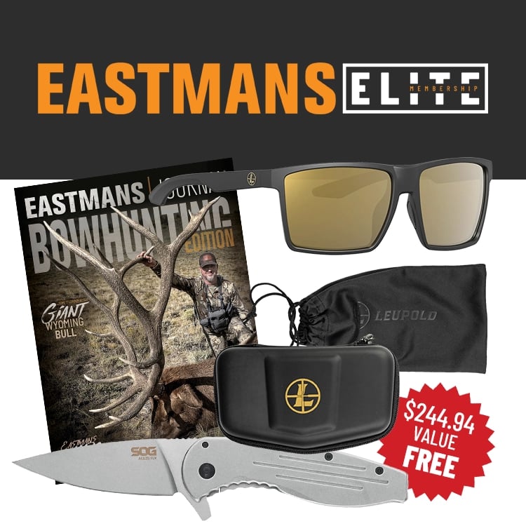 Eastmans Elite Leupold De Soto and SOG Aegis Knife Product Image July 2026