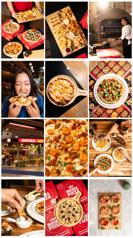 Royal Pizza feed design