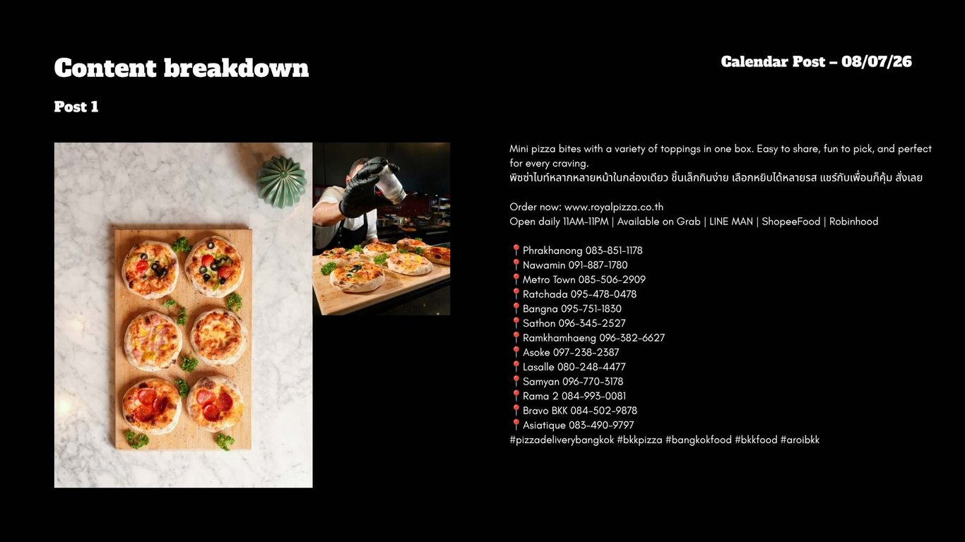 Royal Pizza monthly plan 5