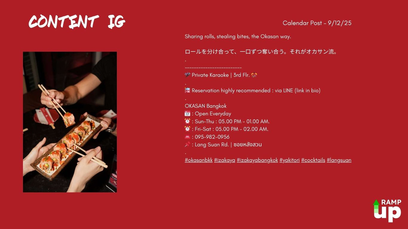 Okasan monthly plan 5